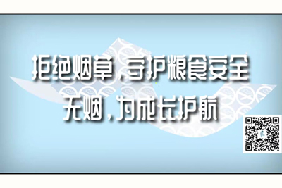 大鸡吧插进去网站拒绝烟草，守护粮食安全